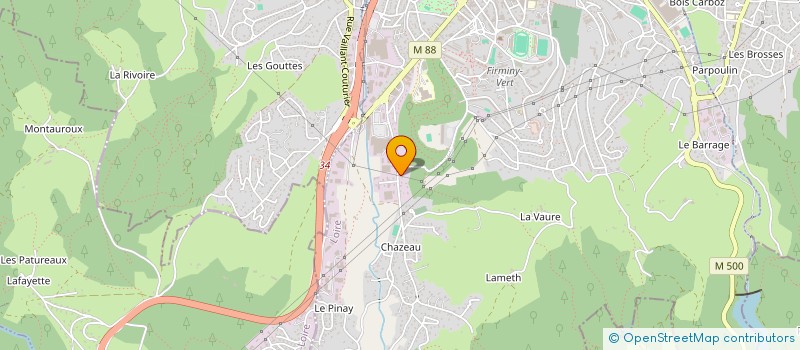 localisation de l'entreprise FAVIER SA à FIRMINY