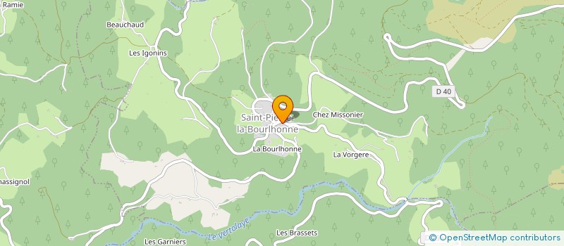 localisation de l'entreprise FAVIER TPL à BERTIGNAT