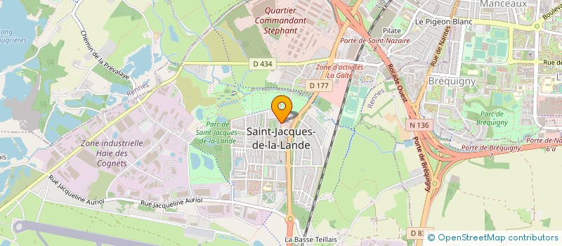 localisation de l'entreprise FAVIERE OPTIQUE  SAINT-JACQUES-DE-LA-LANDE