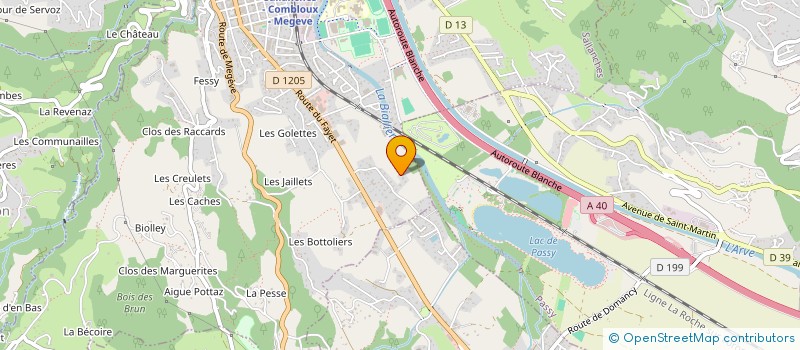 localisation de l'entreprise FAVINVEST à SALLANCHES