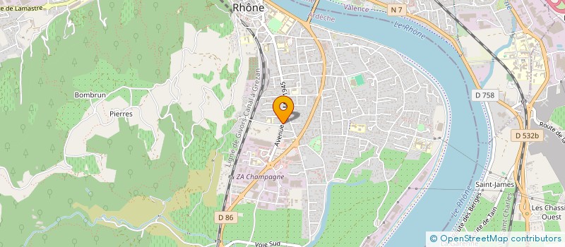 localisation de l'entreprise FAVIRNA à TOURNON-SUR-RHONE