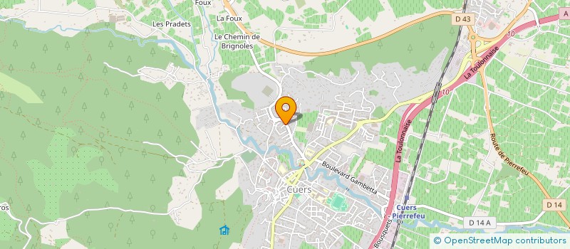 localisation de l'entreprise FAVOLI TIERSEN  CUERS