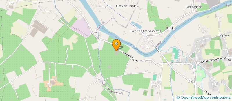 localisation de l'entreprise FAVOLS GOURC  BIAS