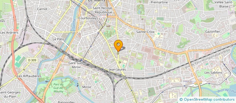 localisation de l'entreprise FAVOR  LE MANS