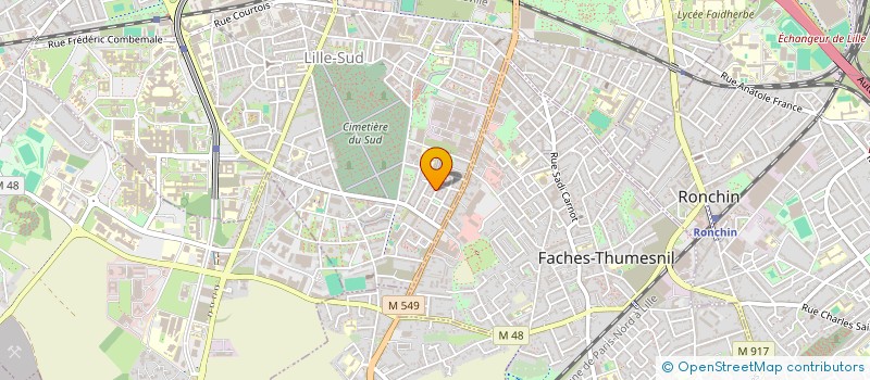 localisation de l'entreprise FAVOR ACCUEIL COLLECT ENFANTS CRECHES  LILLE