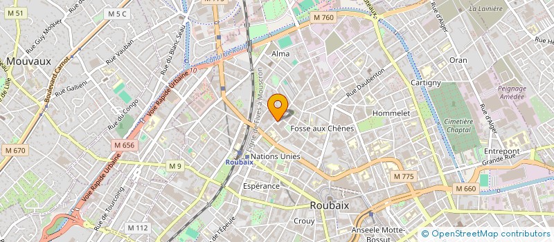 localisation de l'entreprise FAVORITE DES COMMERCANTS DE L'ALMA  ROUBAIX