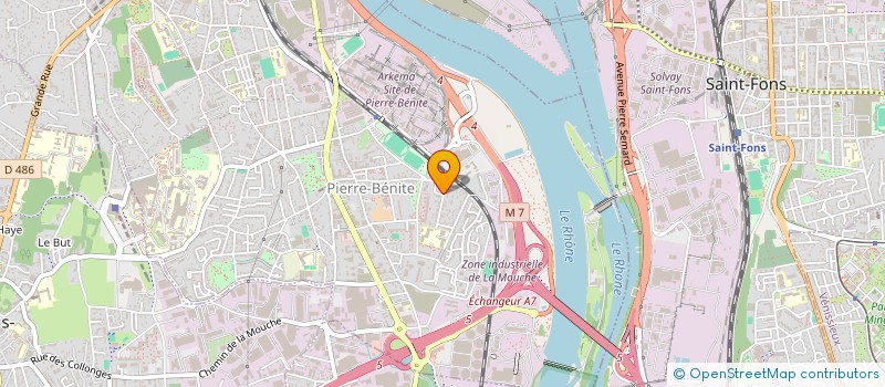 localisation de l'entreprise FAVORITI  OULLINS-PIERRE-BENITE