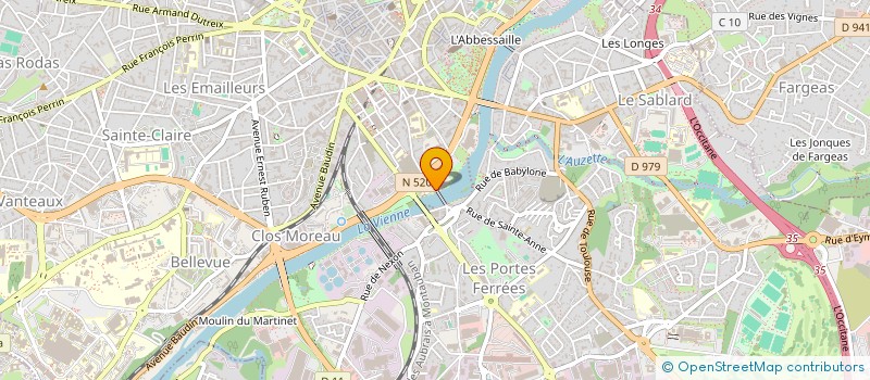 localisation de l'entreprise FAVOS à LIMOGES