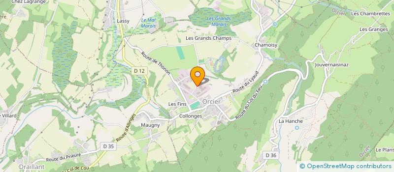 localisation de l'entreprise FAVRAT CONSTRUCTION BOIS à ORCIER