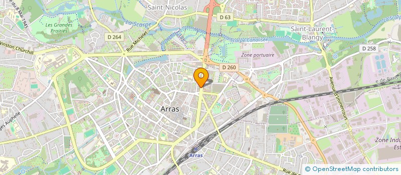 localisation de l'entreprise FAVRE PIERRE à ARRAS