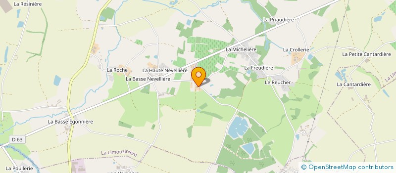 localisation de l'entreprise FAVREAU à LA LIMOUZINIERE