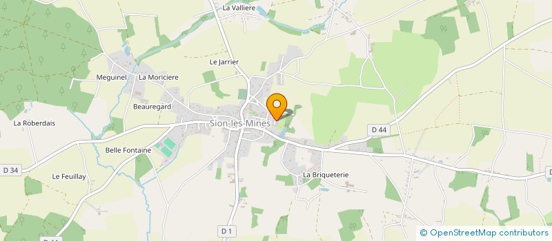 localisation de l'entreprise FAVREAU BICHON  SION-LES-MINES