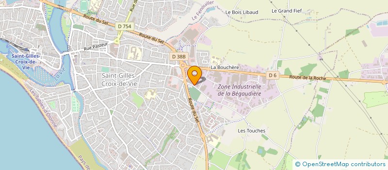 localisation de l'entreprise FAVREAU METAL à SAINT-GILLES-CROIX-DE-VIE
