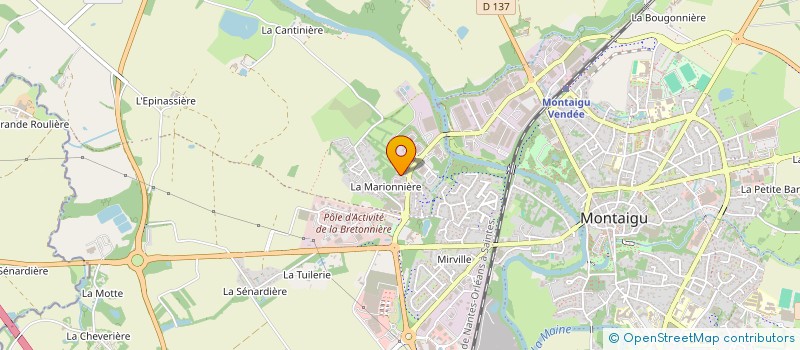 localisation de l'entreprise FAVREAU-PILLAUD à MONTAIGU-VENDEE