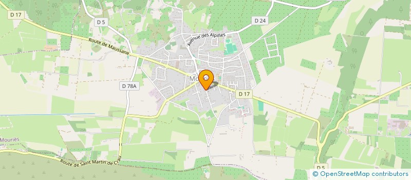 localisation de l'entreprise FAVRESSE - EVERARTS  MOURIES