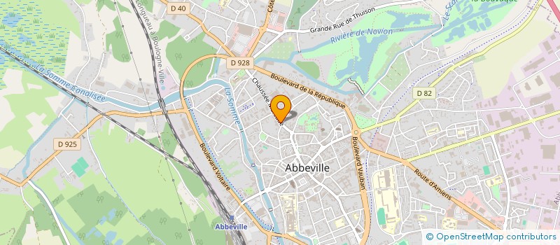 localisation de l'entreprise FAVRESSE HABITAT à ABBEVILLE