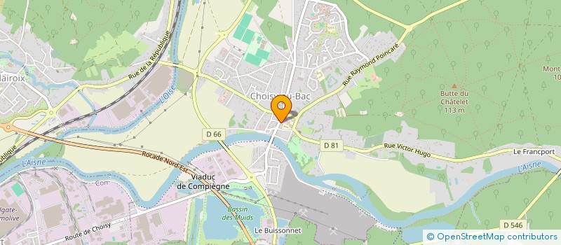 localisation de l'entreprise FAVRY BATIMENT  CHOISY-AU-BAC