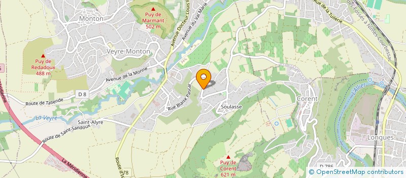 localisation de l'entreprise FAVY DANIEL ET LAURENCE  VEYRE-MONTON