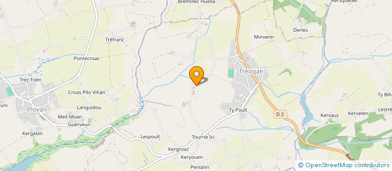 localisation de l'entreprise FAWKLAND  TREOGAT