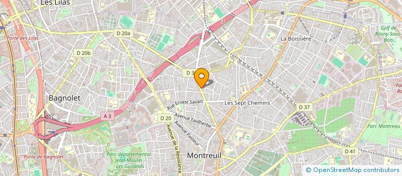 localisation de l'entreprise FAXIN à MONTREUIL