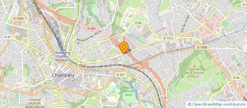 localisation de l'entreprise FAY DEVELOPPEMENT SARL à CHAMBERY