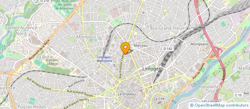 localisation de l'entreprise FAYARD ET SANCHEZ à LIMOGES