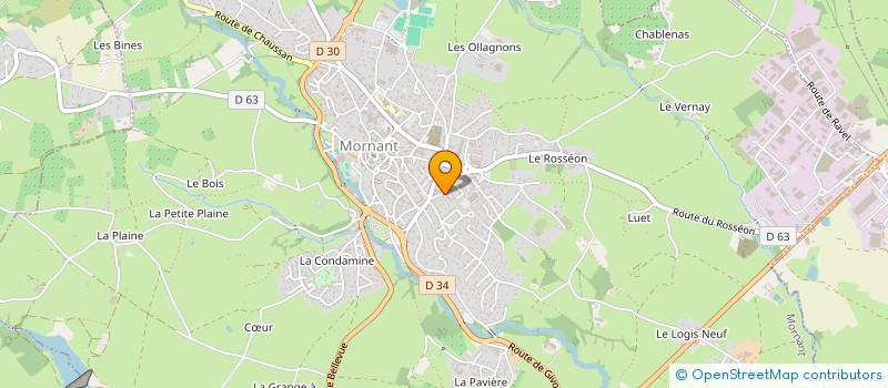 localisation de l'entreprise FAYARD IMMO  MORNANT