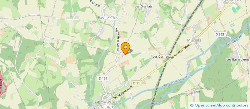 localisation de l'entreprise FAYBE  SAINT-JEAN-DE-GALAURE