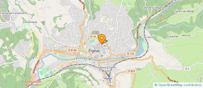 localisation de l'entreprise FAYCELLES EN FORME  FAYCELLES