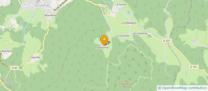 localisation de l'entreprise FAYE  VISCOMTAT