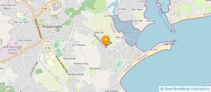 localisation de l'entreprise FAYE CAP COZ à FOUESNANT