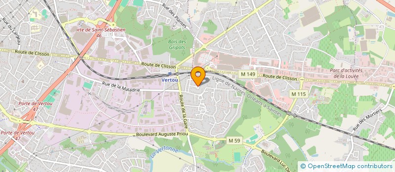 localisation de l'entreprise FAYE FARINA à VERTOU