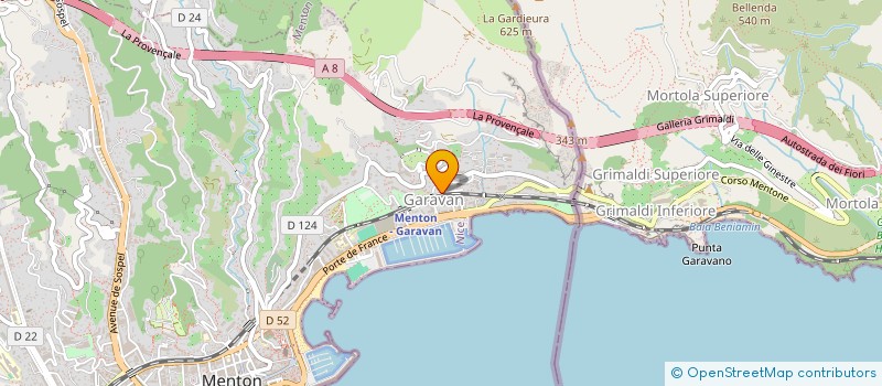 localisation de l'entreprise FAYE S&L à MENTON