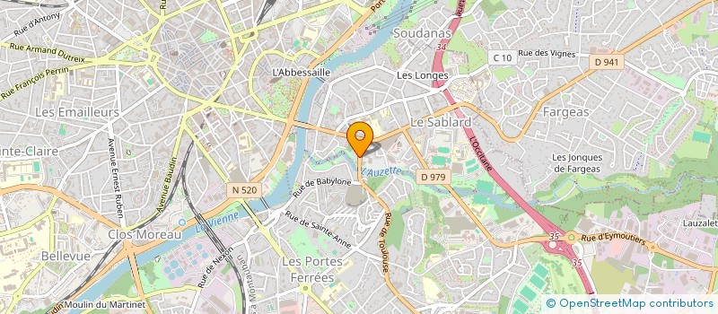 localisation de l'entreprise FAYE SERVICES à LIMOGES