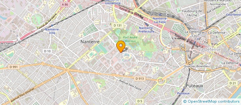 localisation de l'entreprise FAYENDA  NANTERRE