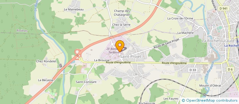 localisation de l'entreprise FAYNAUD CHAUDRONNERIE SERRURERIE à LA ROCHEFOUCAULD-EN-ANGOUMOIS