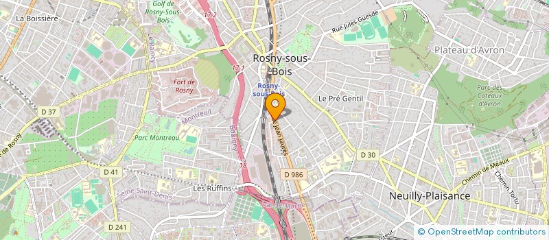 localisation de l'entreprise FAYNEL REYMOND, ANDRE & IRENE à ROSNY-SOUS-BOIS