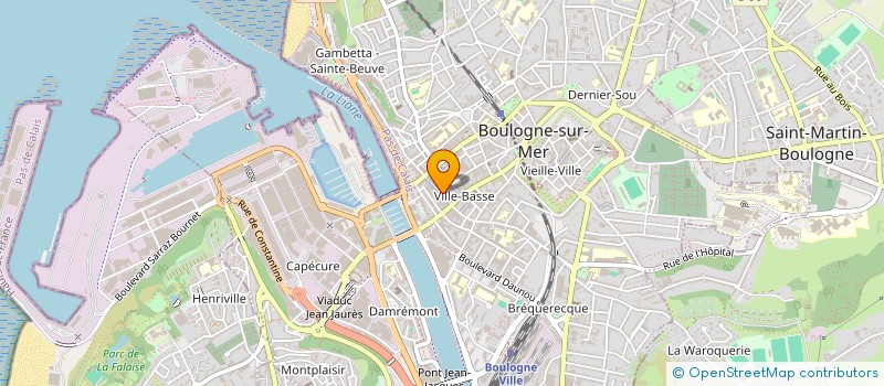 localisation de l'entreprise FAYOL MAGNIER & PATENAIRES  BOULOGNE-SUR-MER