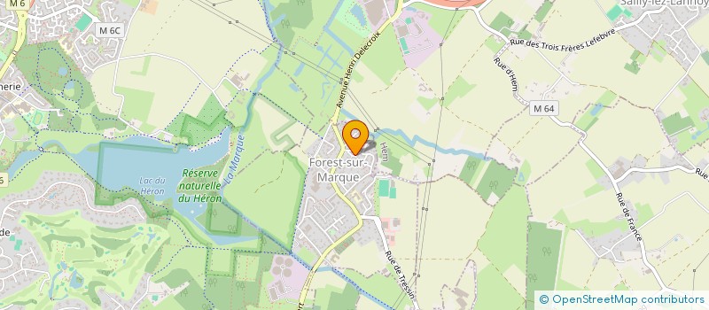 localisation de l'entreprise FAYOLLE  FOREST-SUR-MARQUE