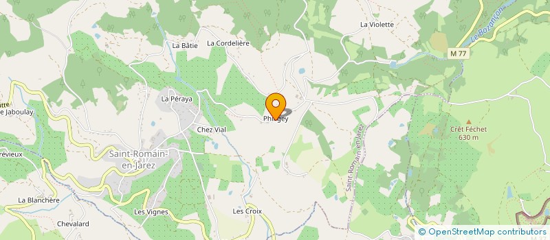 localisation de l'entreprise FAYOLLE IMMOBILIER  SAINT-ROMAIN-EN-JAREZ