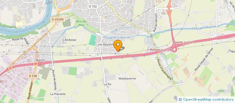 localisation de l'entreprise FAYOLLET INVEST  BOURG-DE-PEAGE