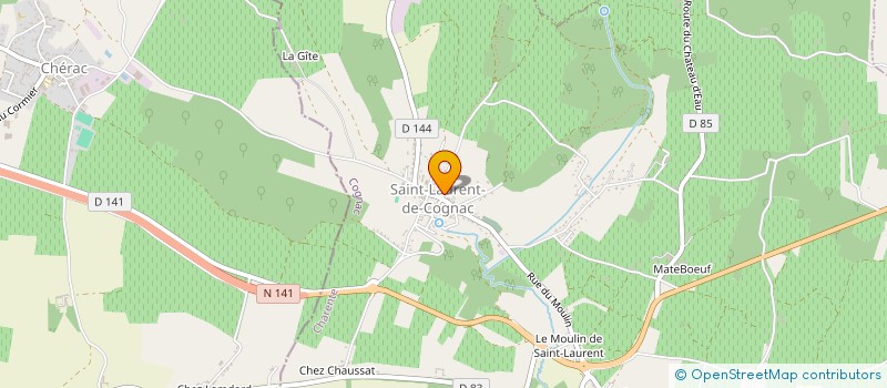 localisation de l'entreprise FAYOUX à SAINT-LAURENT-DE-COGNAC