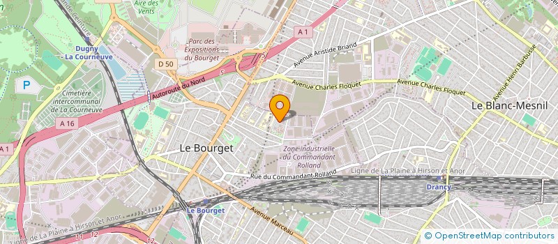 localisation de l'entreprise FAYRY CAB à LE BOURGET