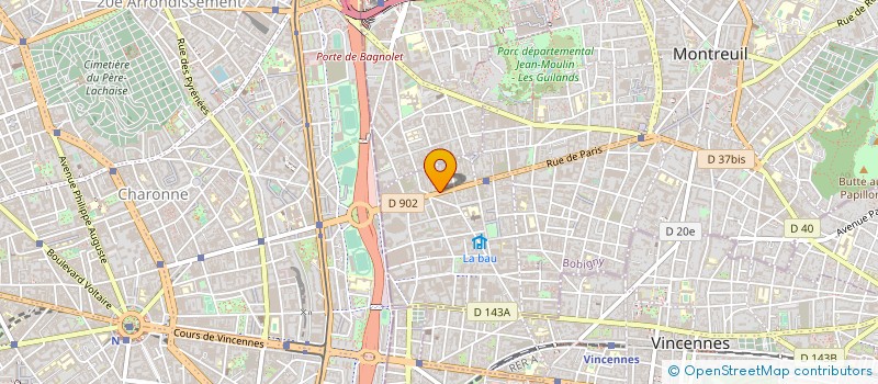 localisation de l'entreprise FAYZ à MONTREUIL