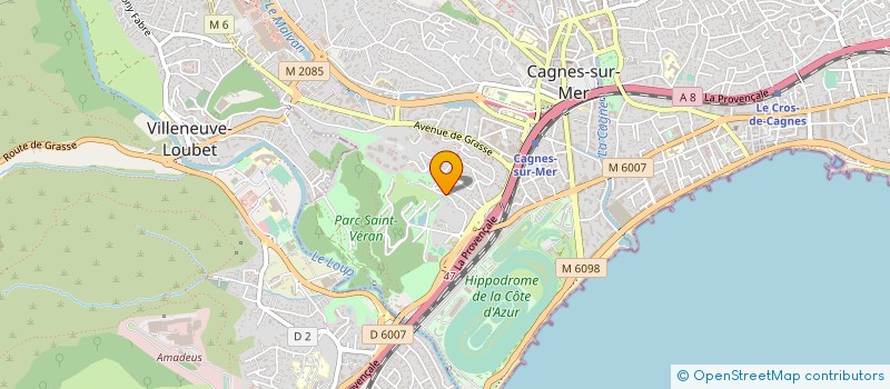 localisation de l'entreprise FAZ-INVEST à CAGNES-SUR-MER