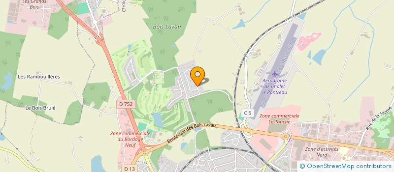 localisation de l'entreprise FAZELEC à CHOLET