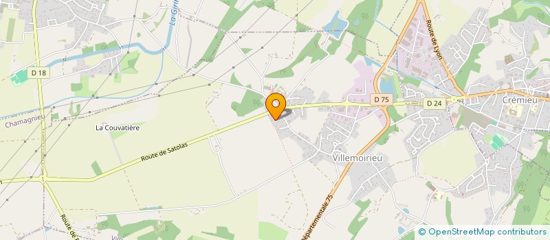 localisation de l'entreprise FB 12  VILLEMOIRIEU