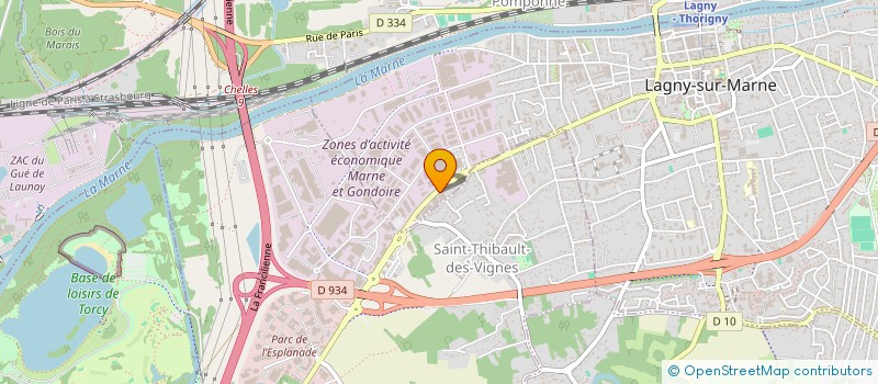 localisation de l'entreprise FB-2D à LAGNY-SUR-MARNE