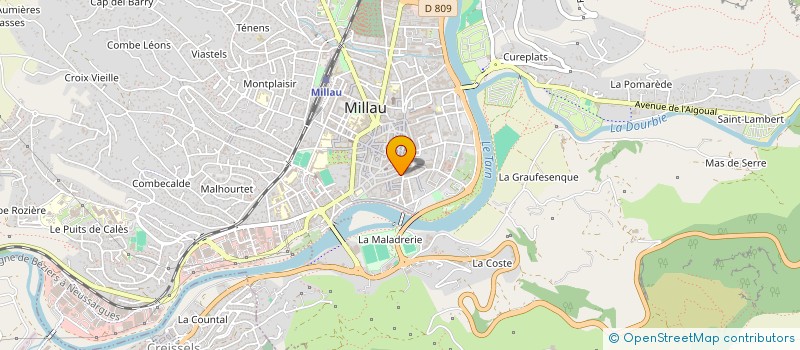 localisation de l'entreprise FB à MILLAU