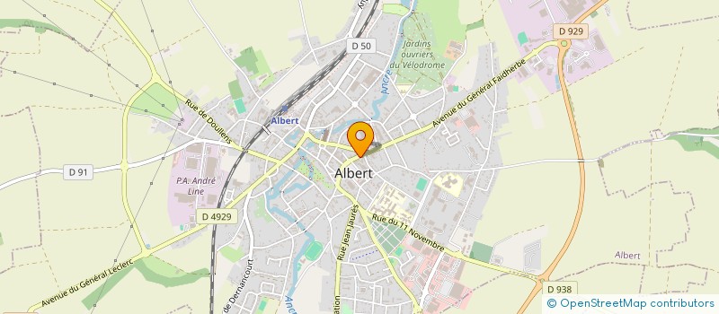 localisation de l'entreprise FB à ALBERT